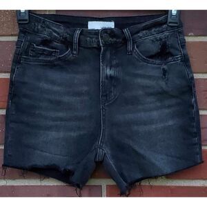 Vervet Charcoal Black Cutoff Denim Jean Shorts 27W, Women’s Size 27